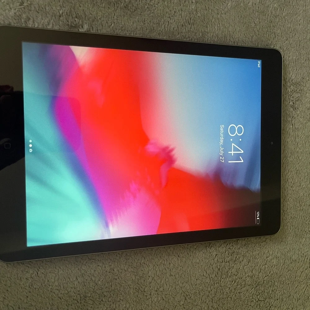 Apple iPad Black and Silver Tablet with Sleek Design